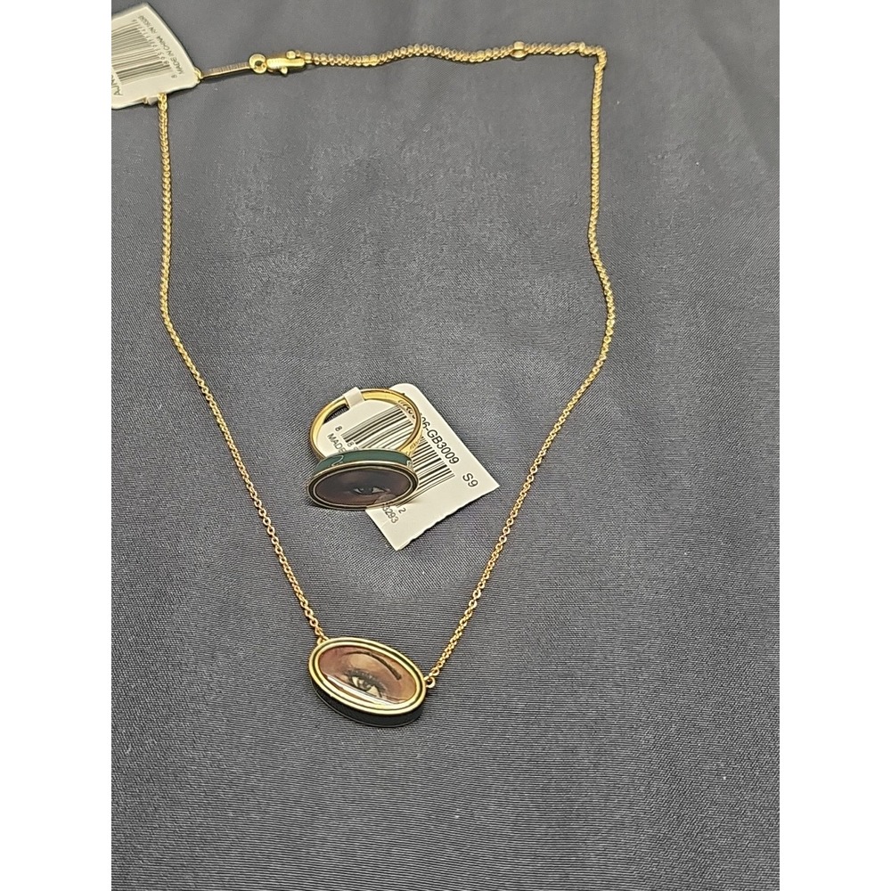 ALEXIS BITTAR In My‎ Dreams Eye Signet Ring & Pendant Set